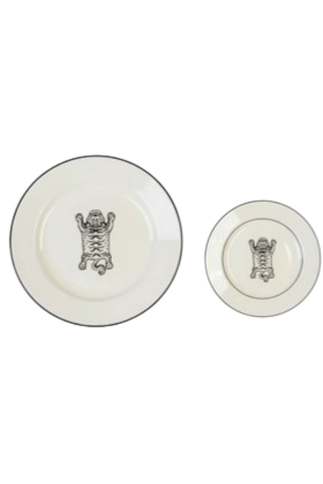 Assiette Cl x Nikko TIGRE BLANC