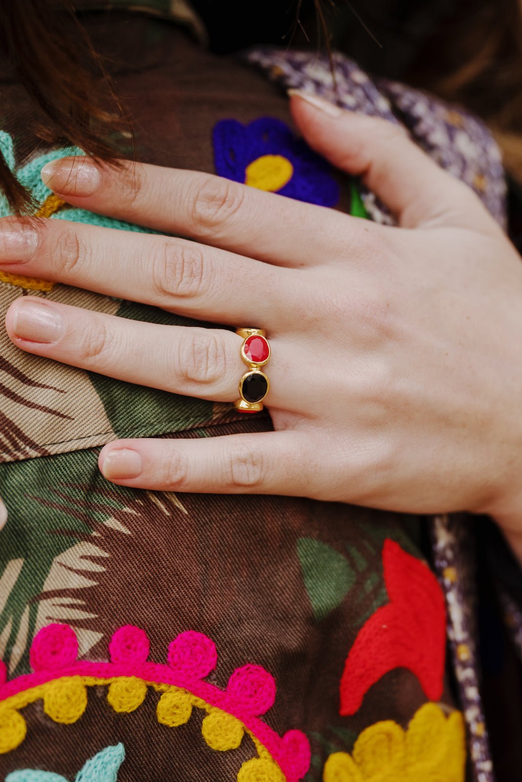 Bague Maltée Multipierre