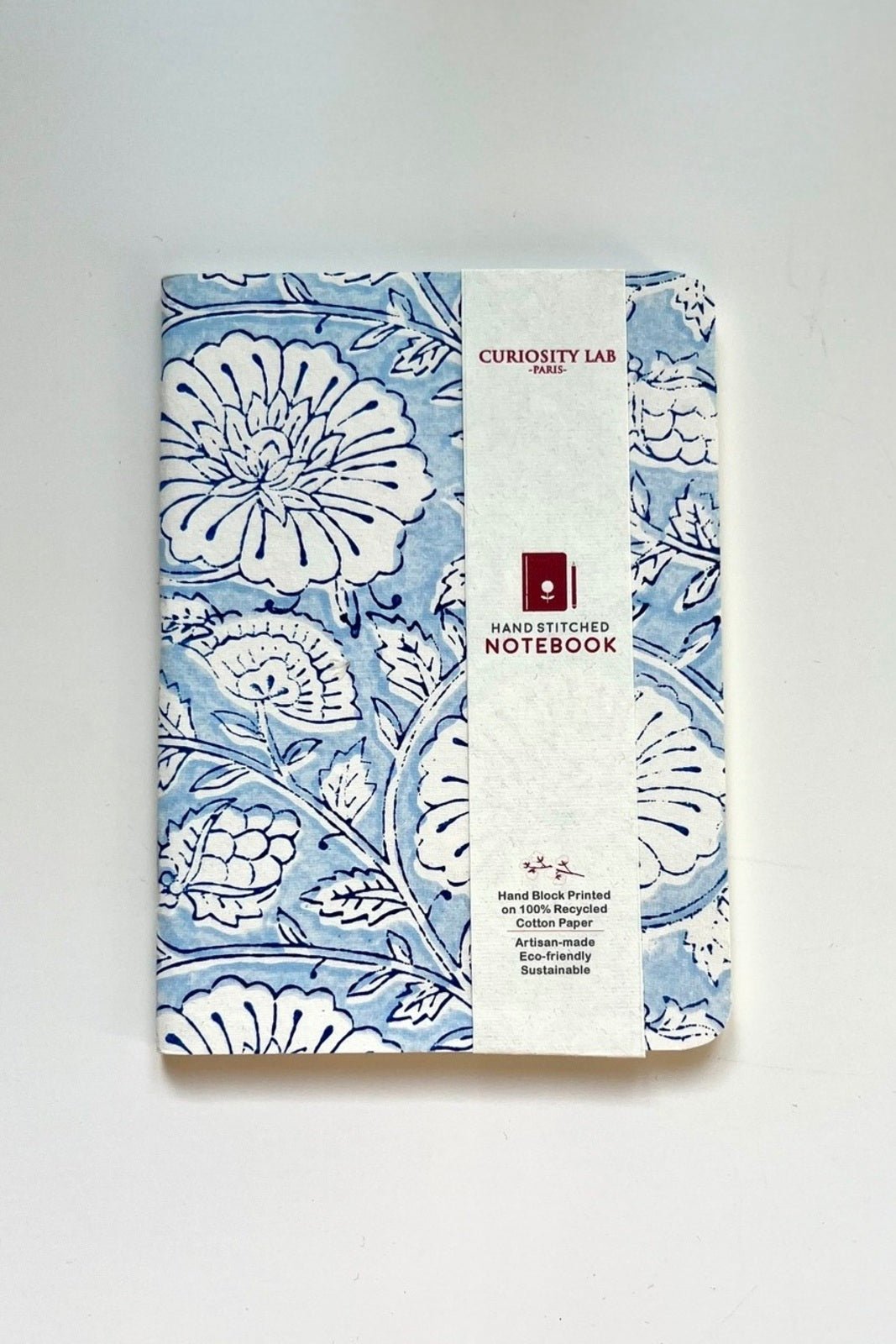 Carnet Sanskrit PETIT FLEURS BLEUES