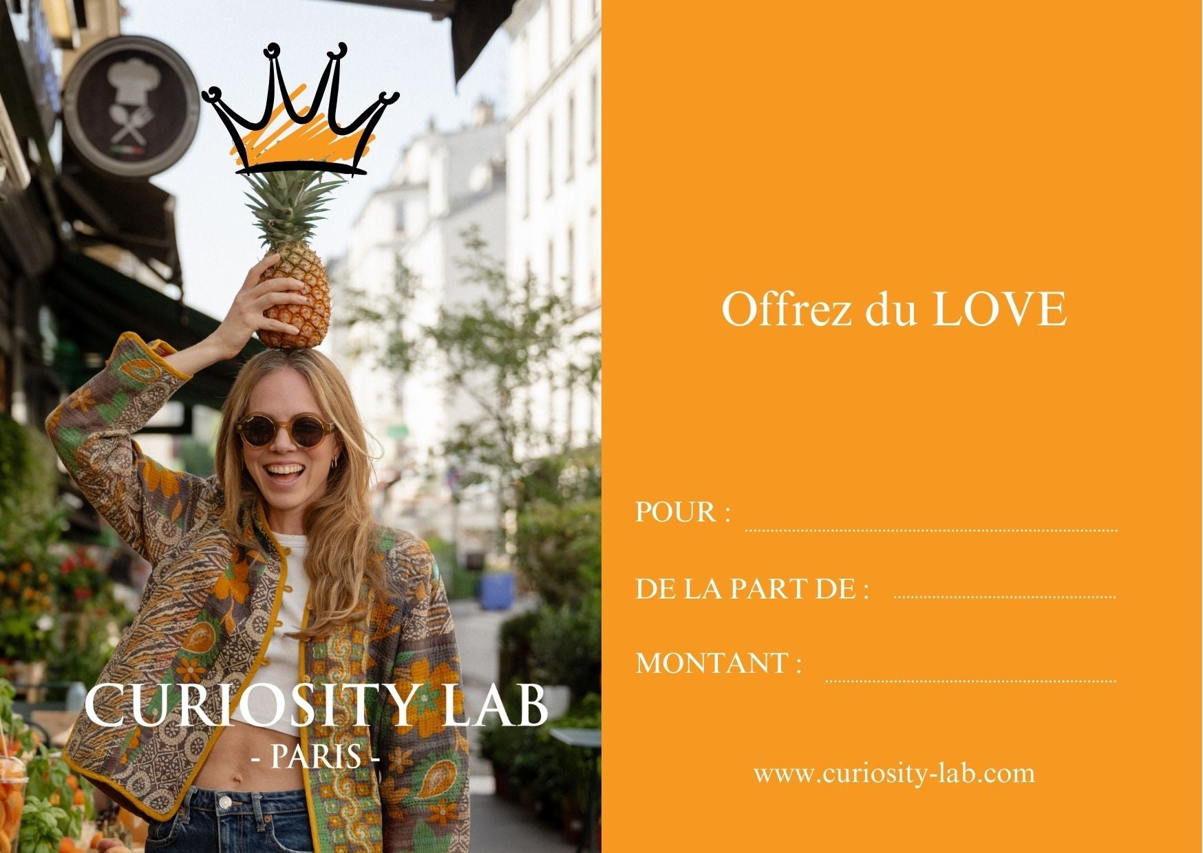 Carte cadeau Curiosity Lab