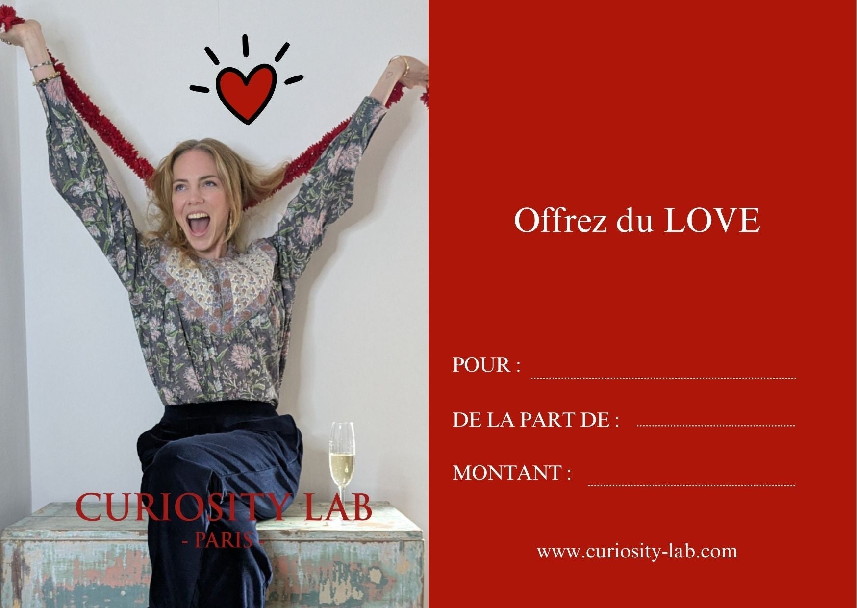 Carte cadeau Curiosity Lab