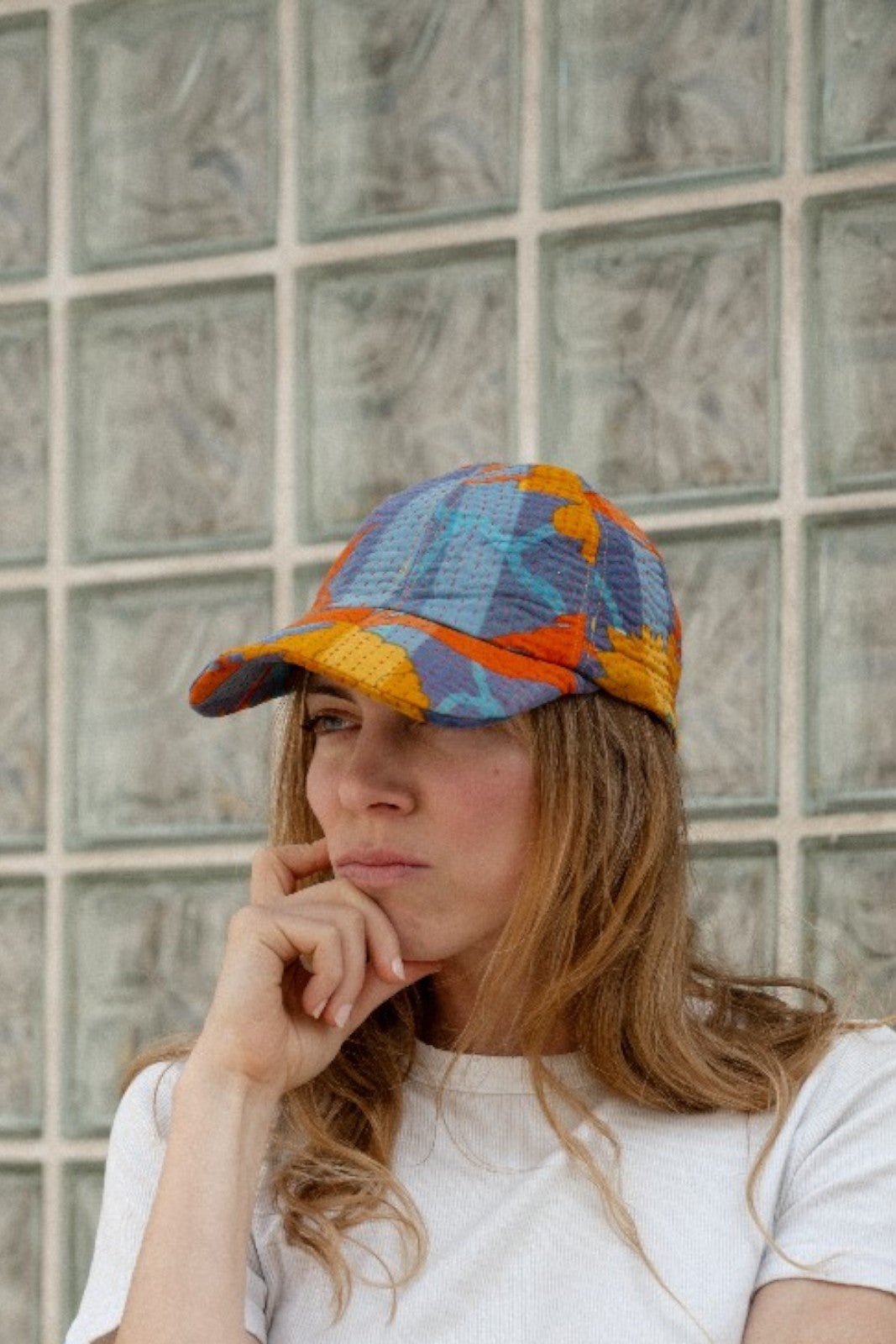 Casquette Kantha BLEU