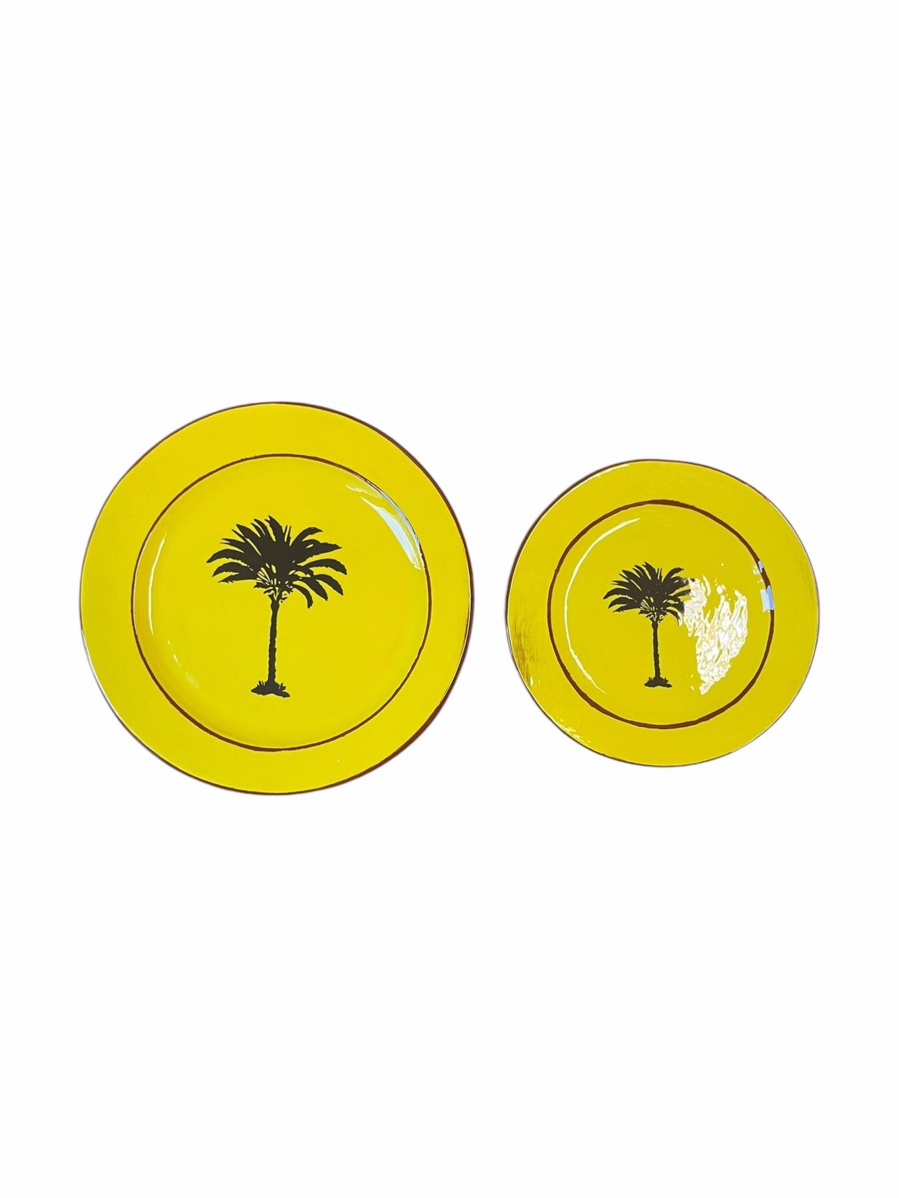 Assiette Cl x Nikko PALMIER JAUNE