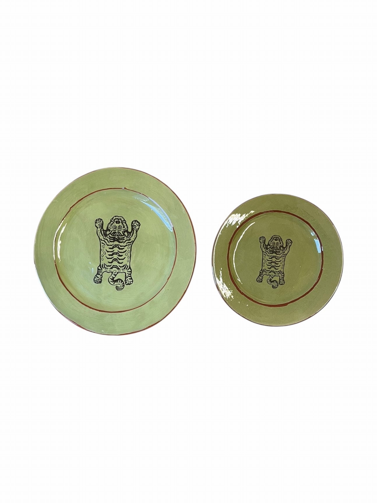 Assiette Cl x Nikko TIGRE VERT