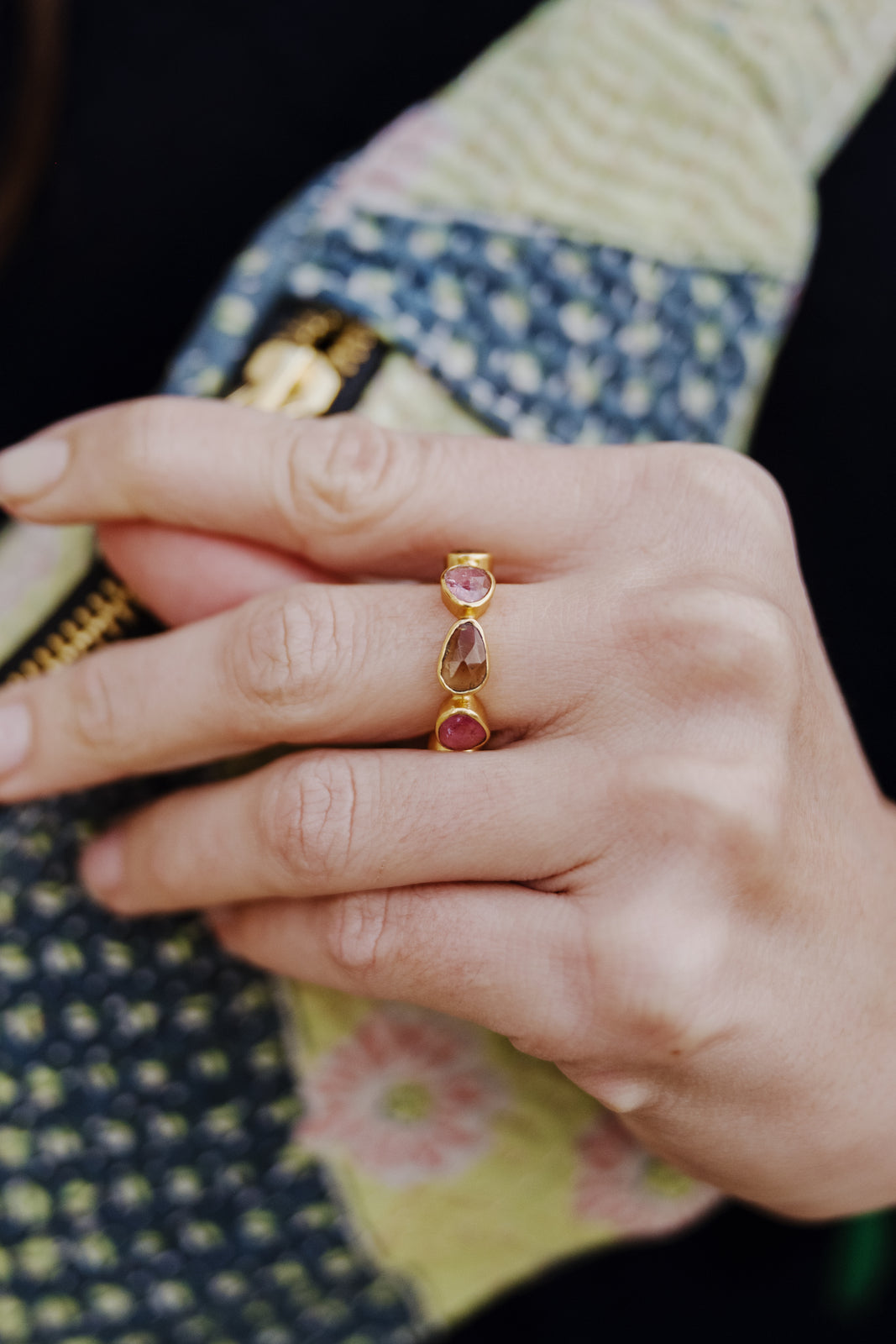 Bague Maltée Multipierre