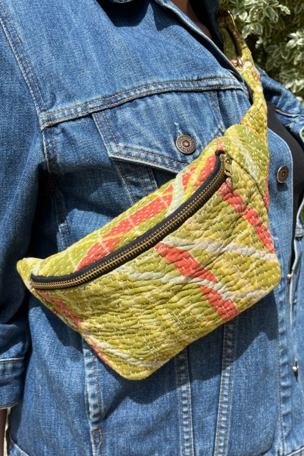 Banane Bengale Kantha VERT ANIS