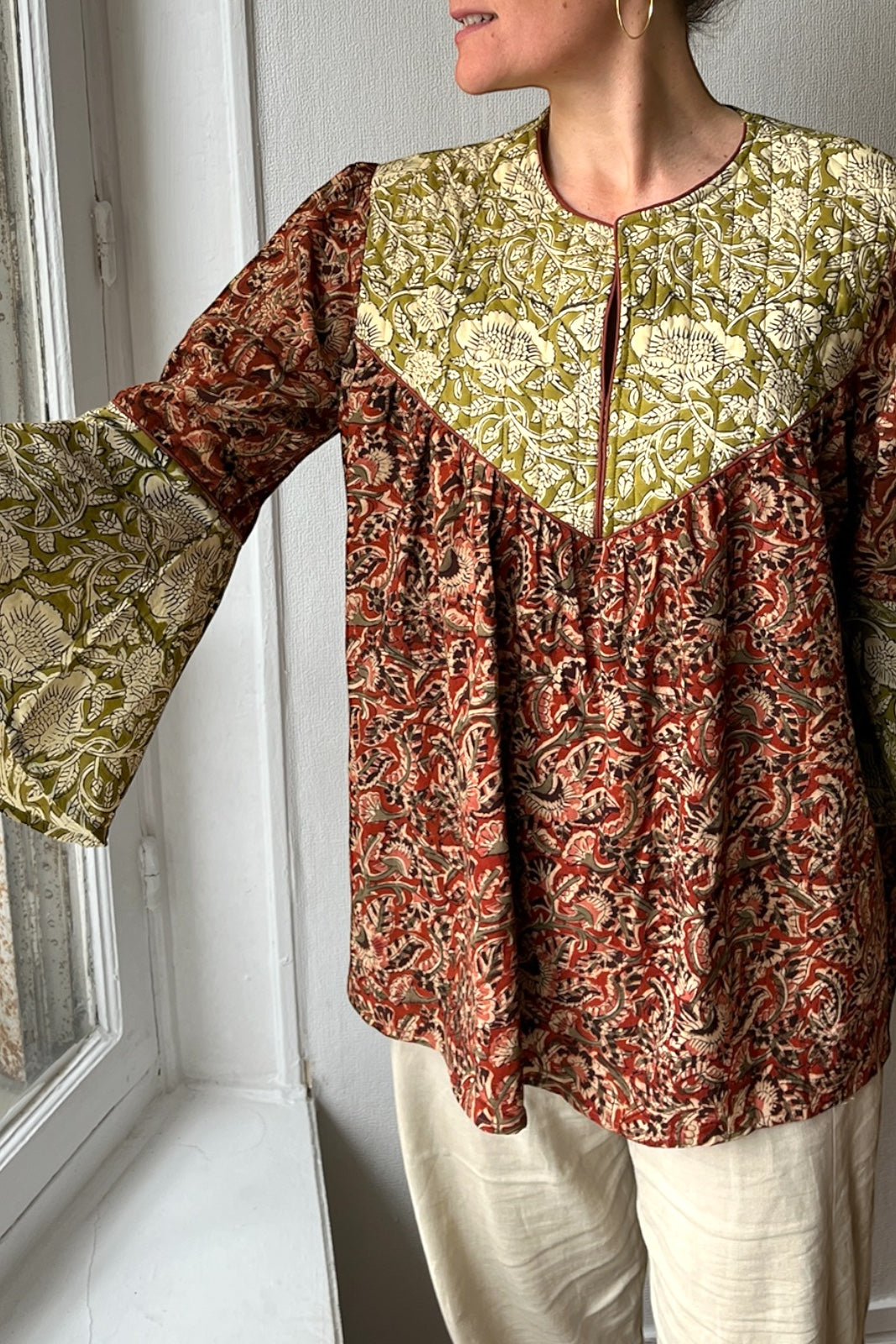 Blouse Yoke à volants