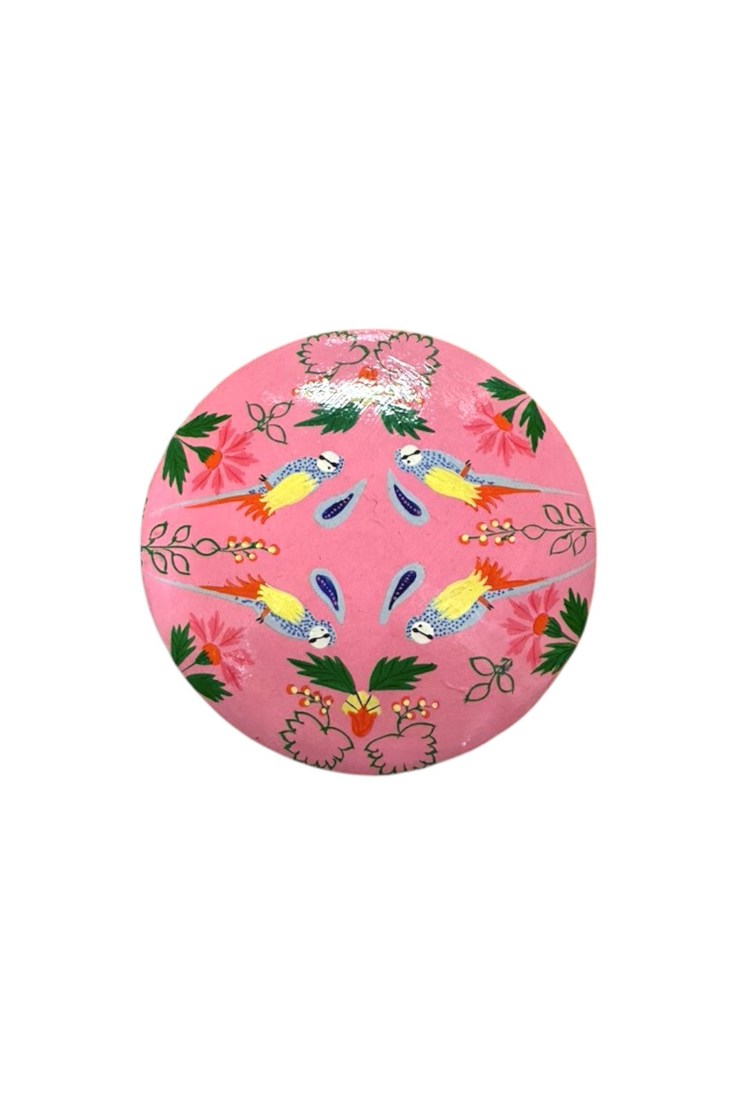 boite ronde srinagar papier mache