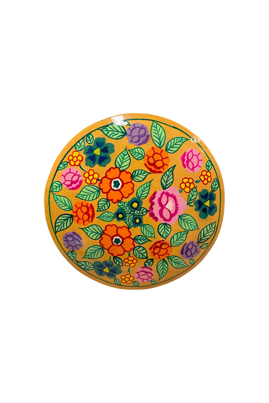 boite ronde srinagar papier mache