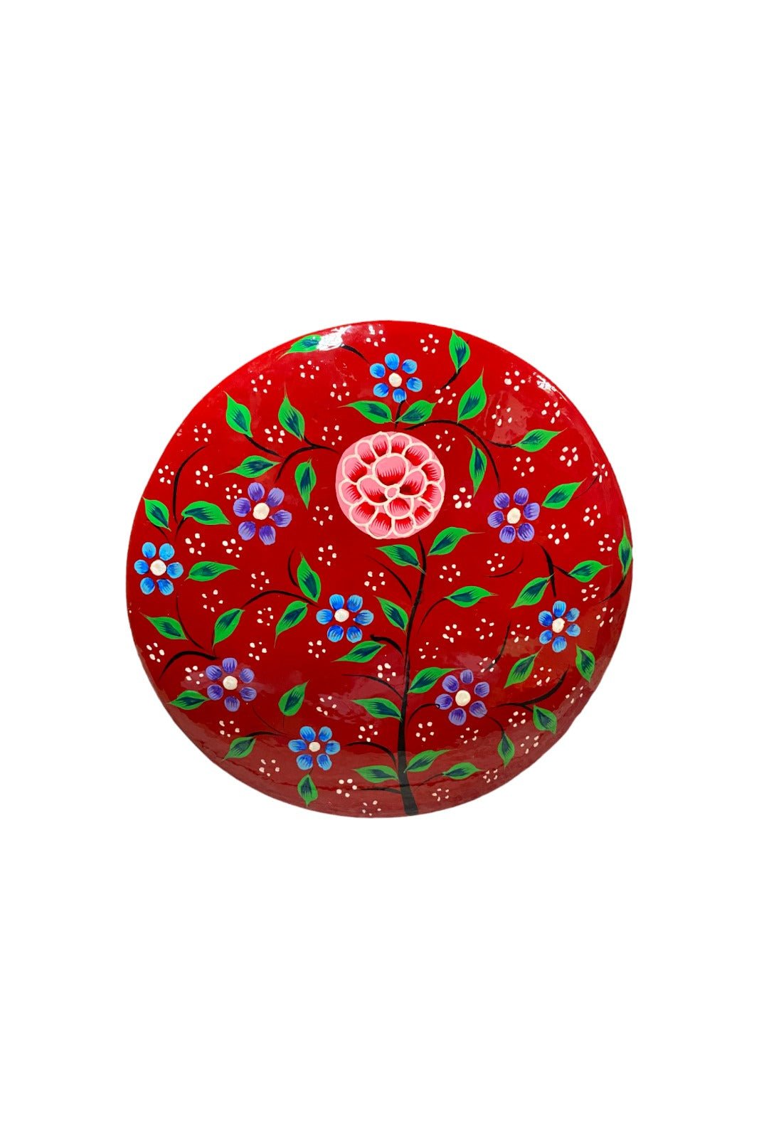 boite ronde srinagar papier mache