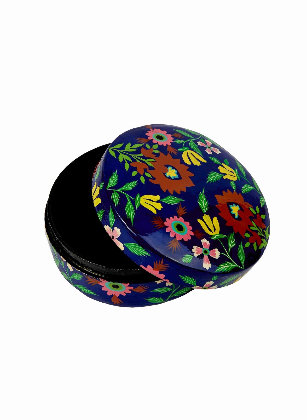 boite ronde srinagar papier mache