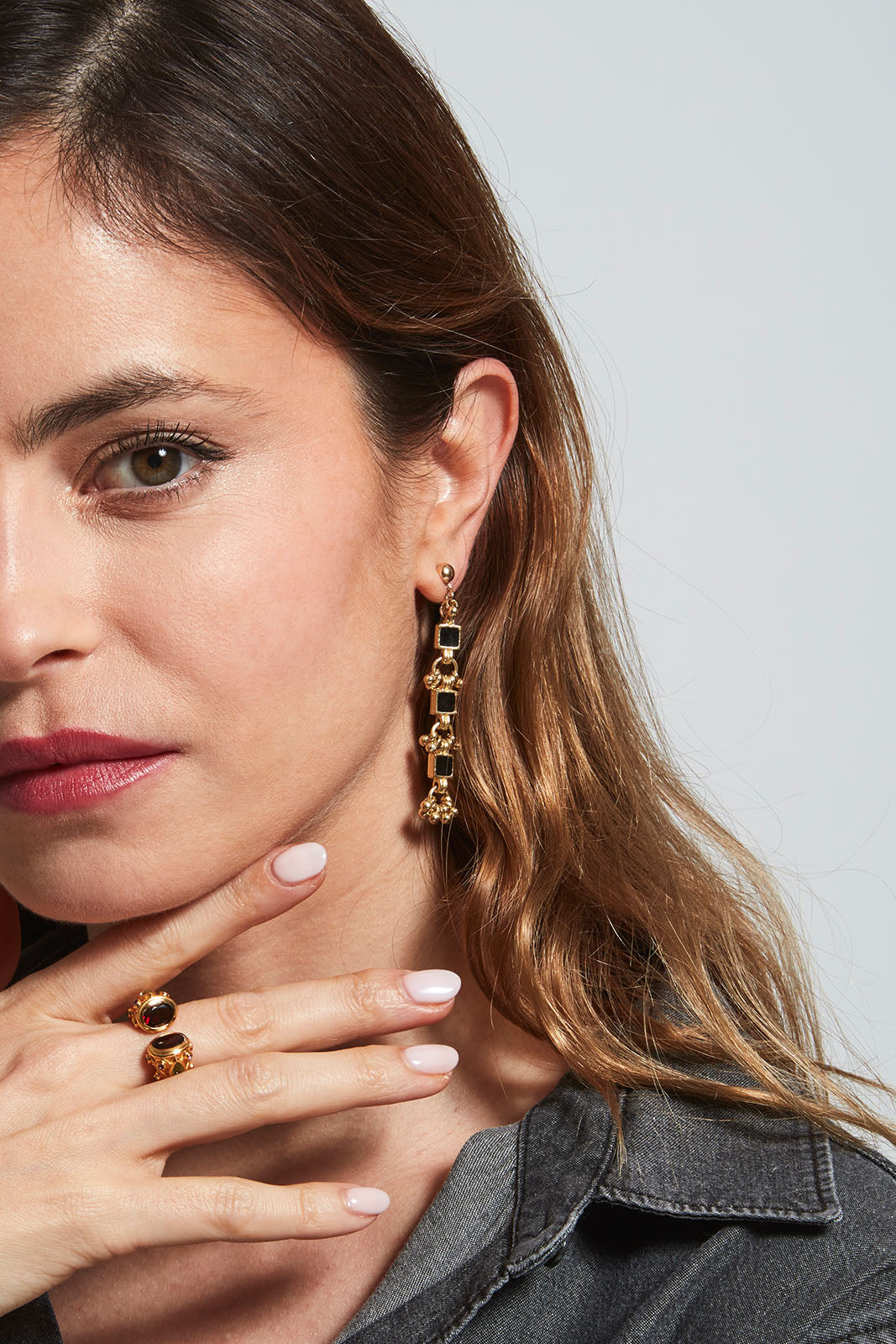 Boucle d'oreille Cube