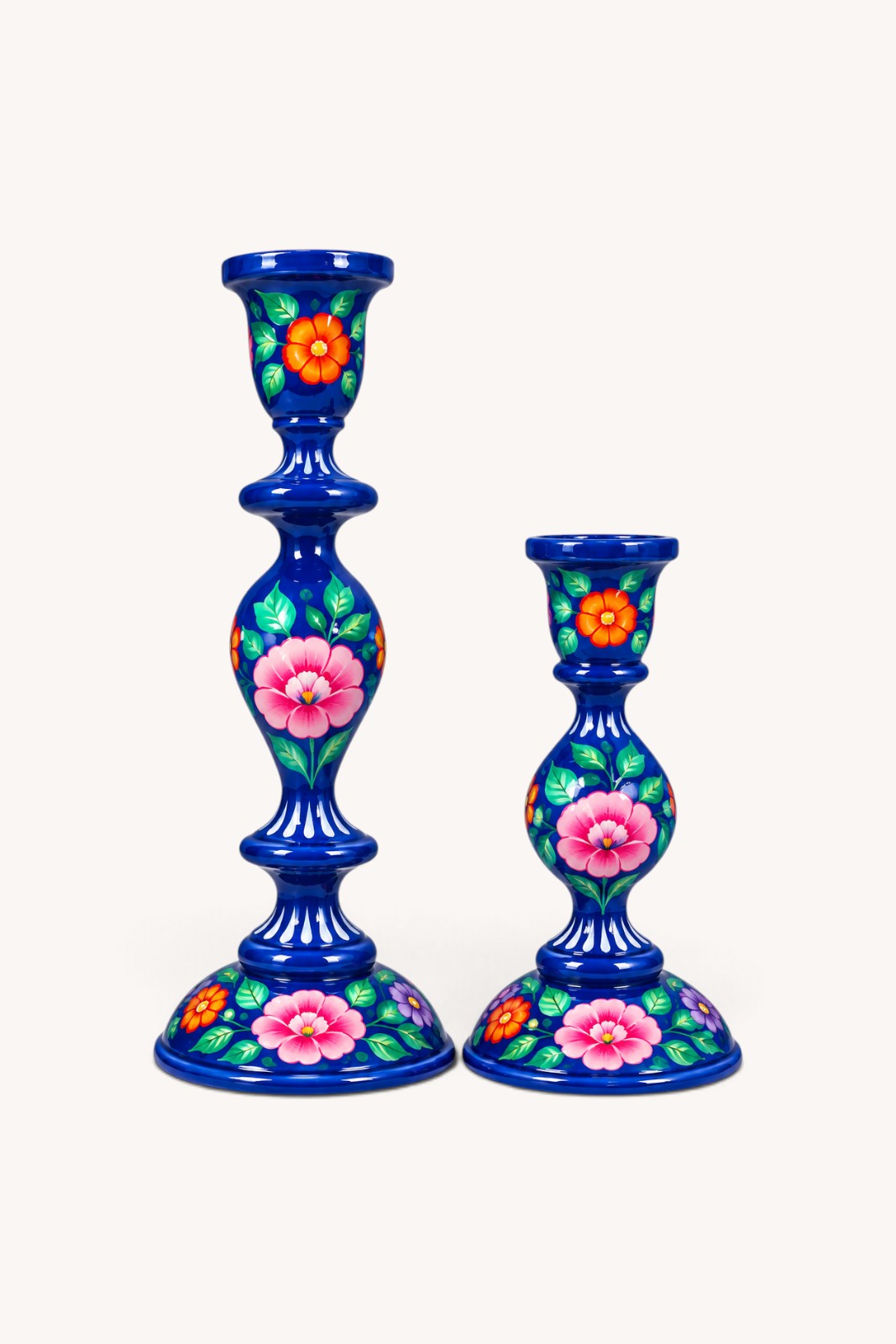 Bougeoir en bois Srinagar PHOOL KLEIN