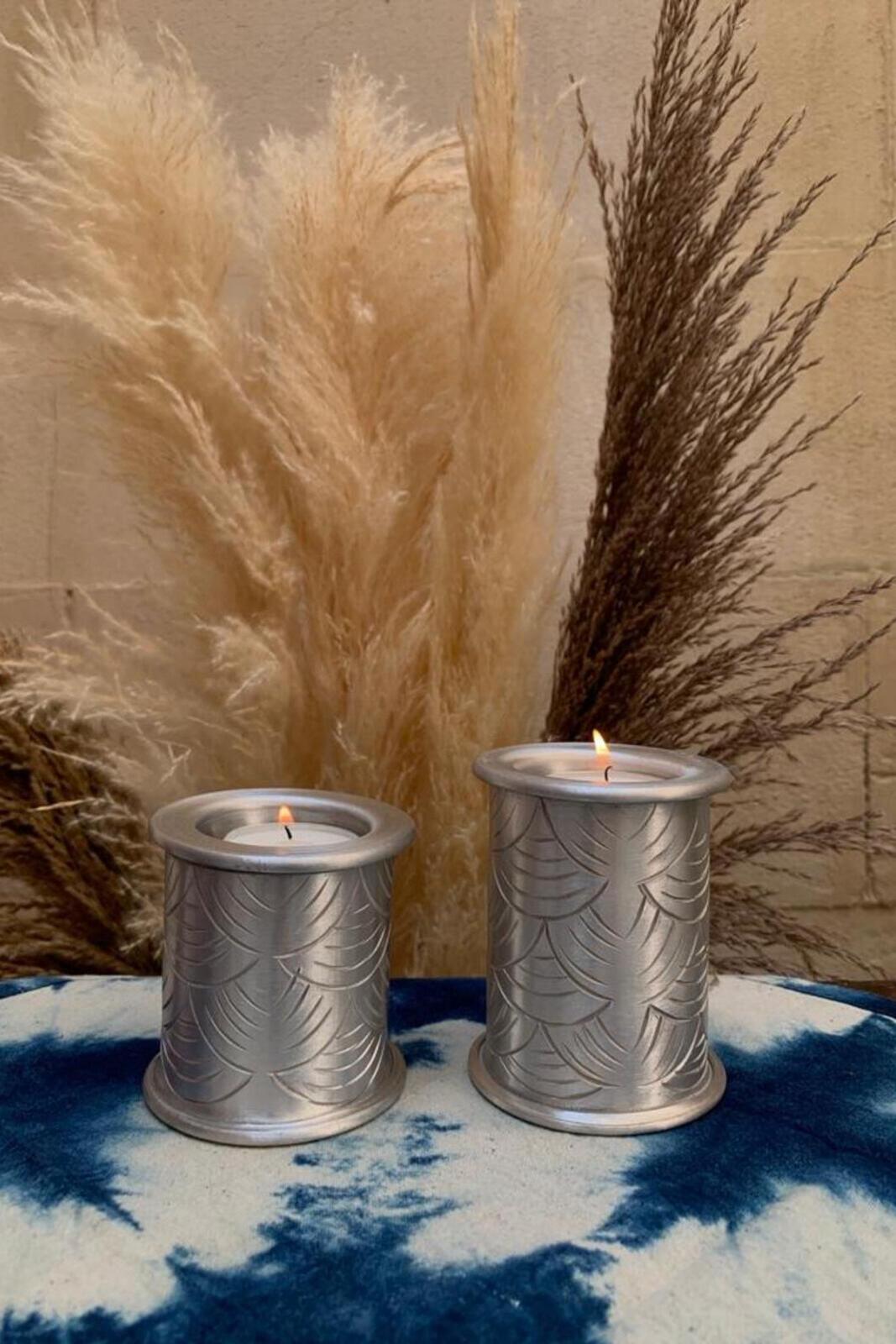 Bougeoir martelé Ankit WAVE