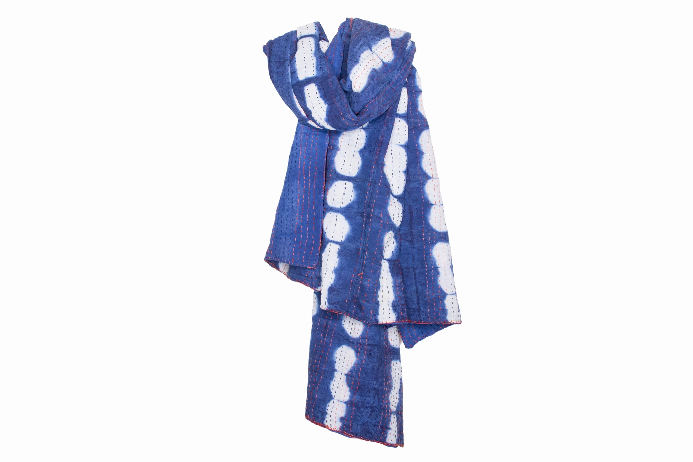 chale indigo coton coton