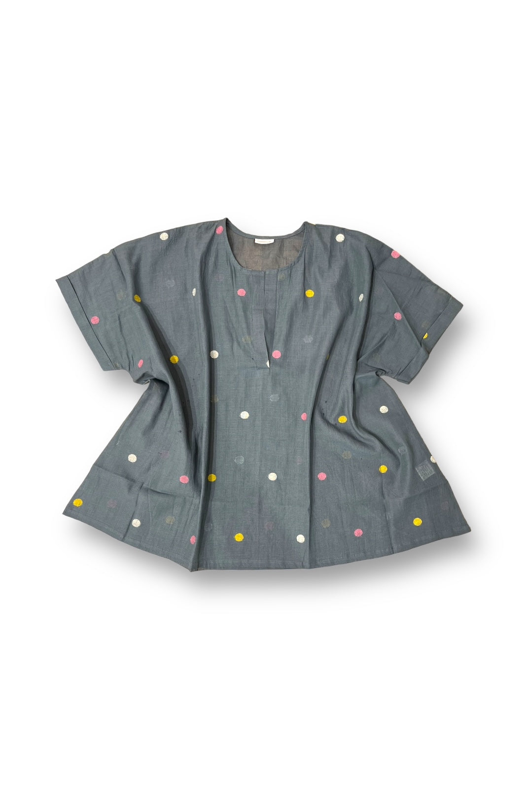 Chemise Jamdani GRIS