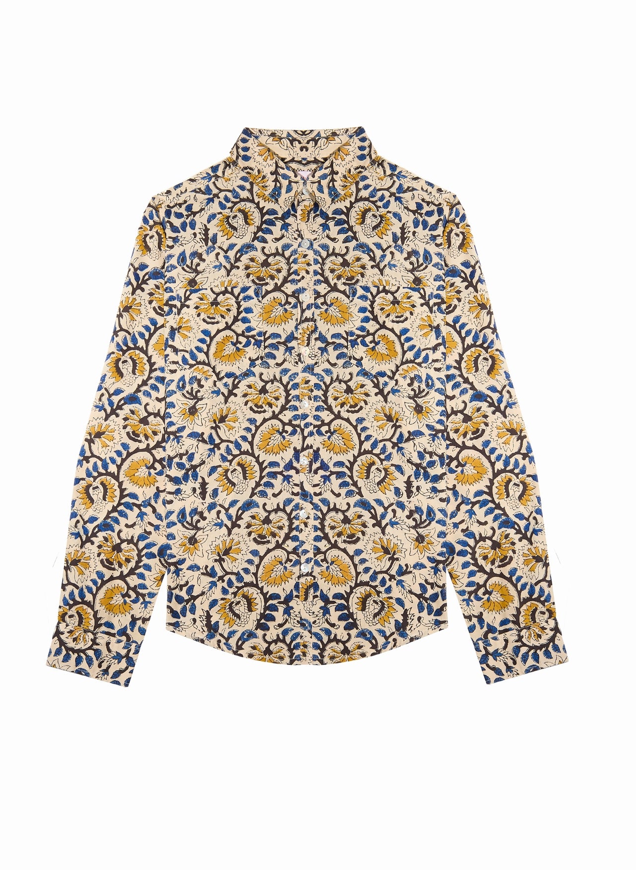 Chemise Maheswar BHUJ MOUTARDE