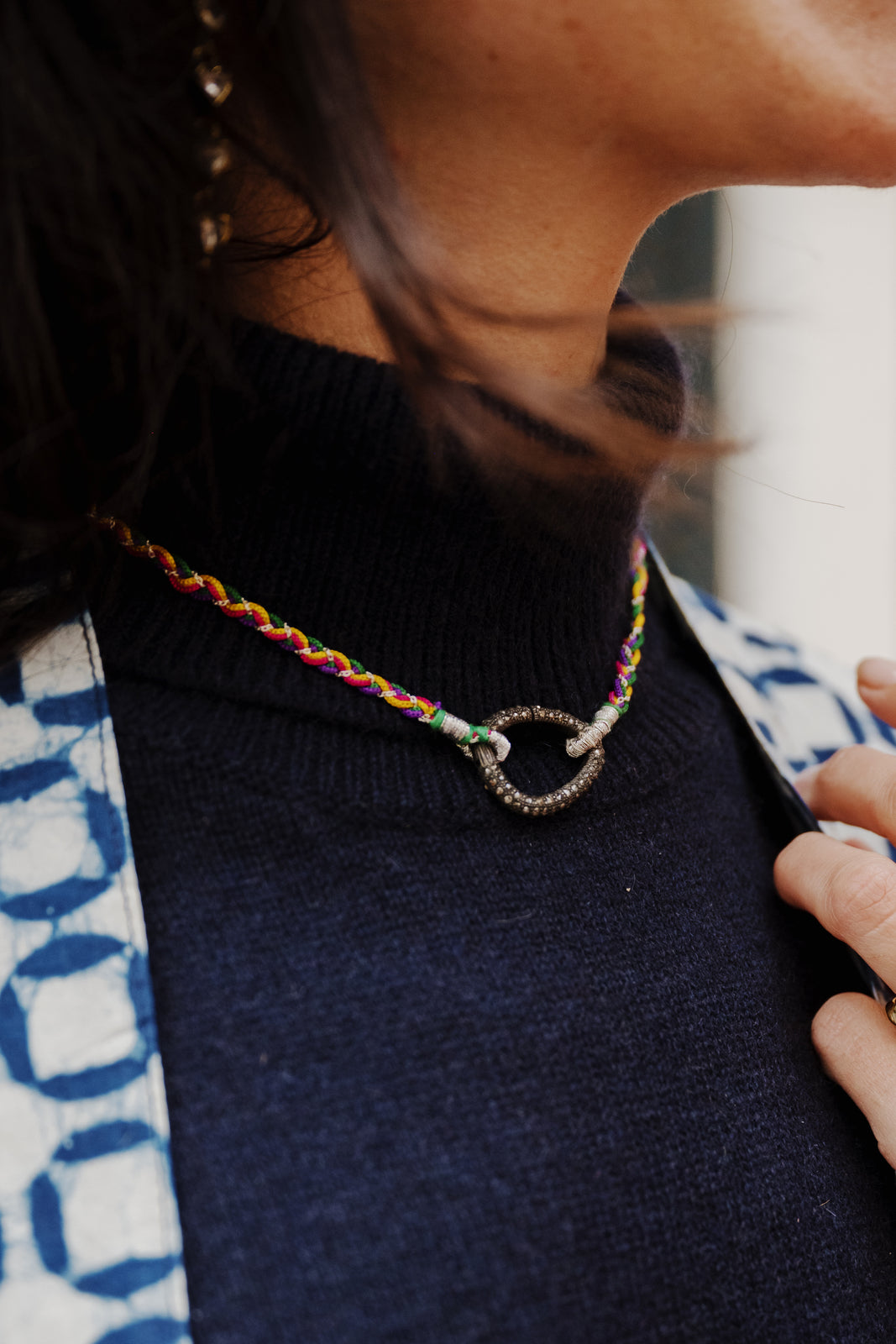 collier poocha diamant noir