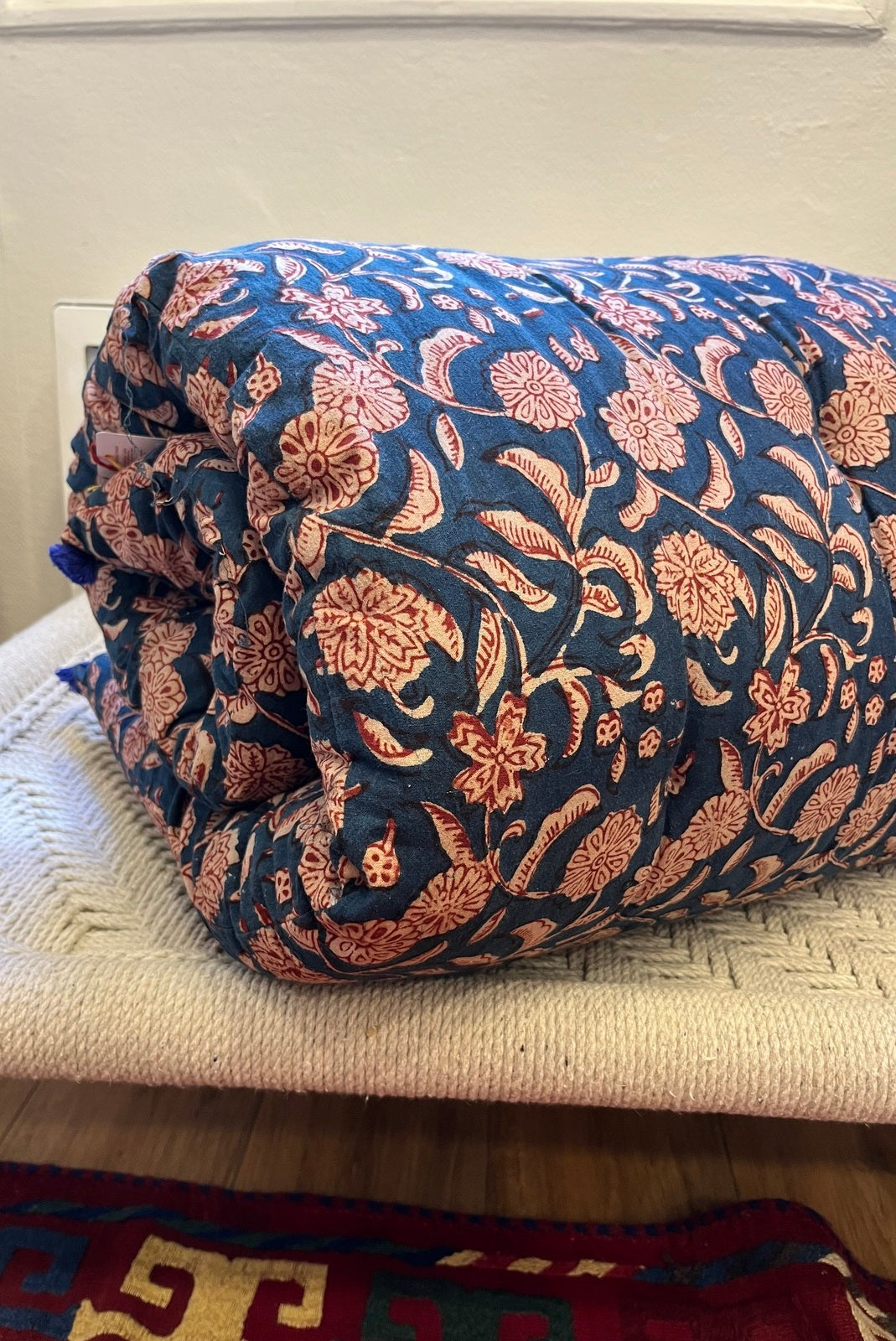 Courtepointe Kalambari 160X70CM KALAMBARI NAVY