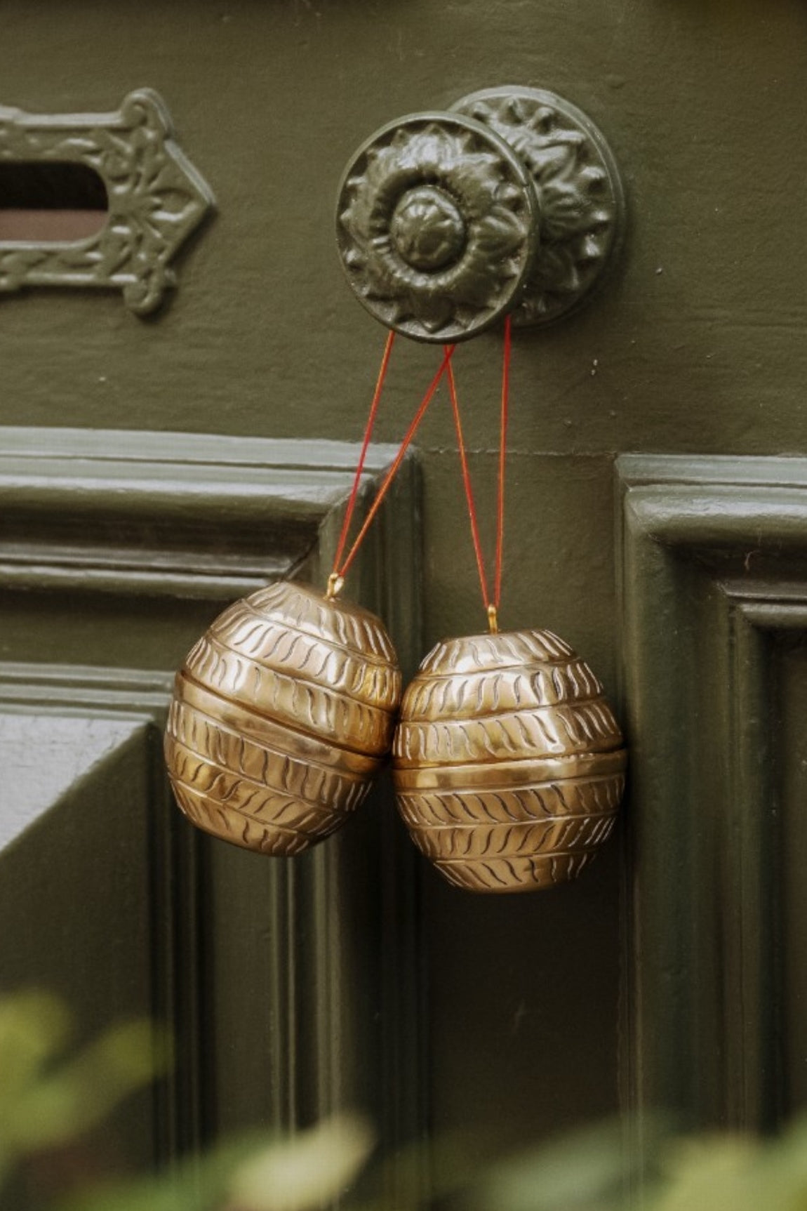 Décoration ronde métal martelé