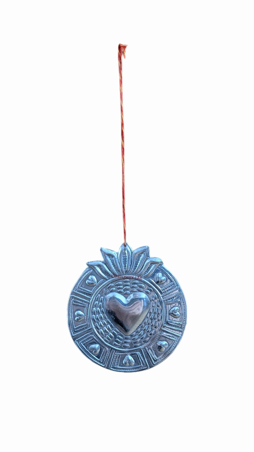 Décoration Pampille COEUR ROND SILVER