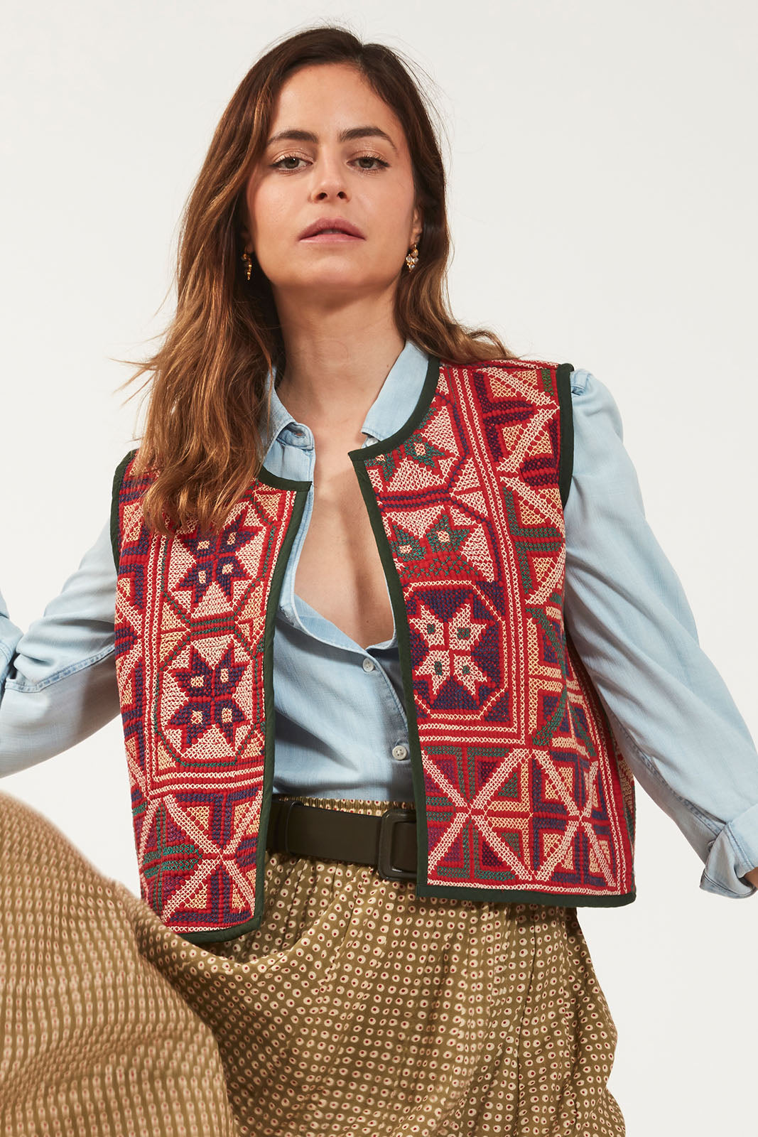 gilet calcutta feni kantha