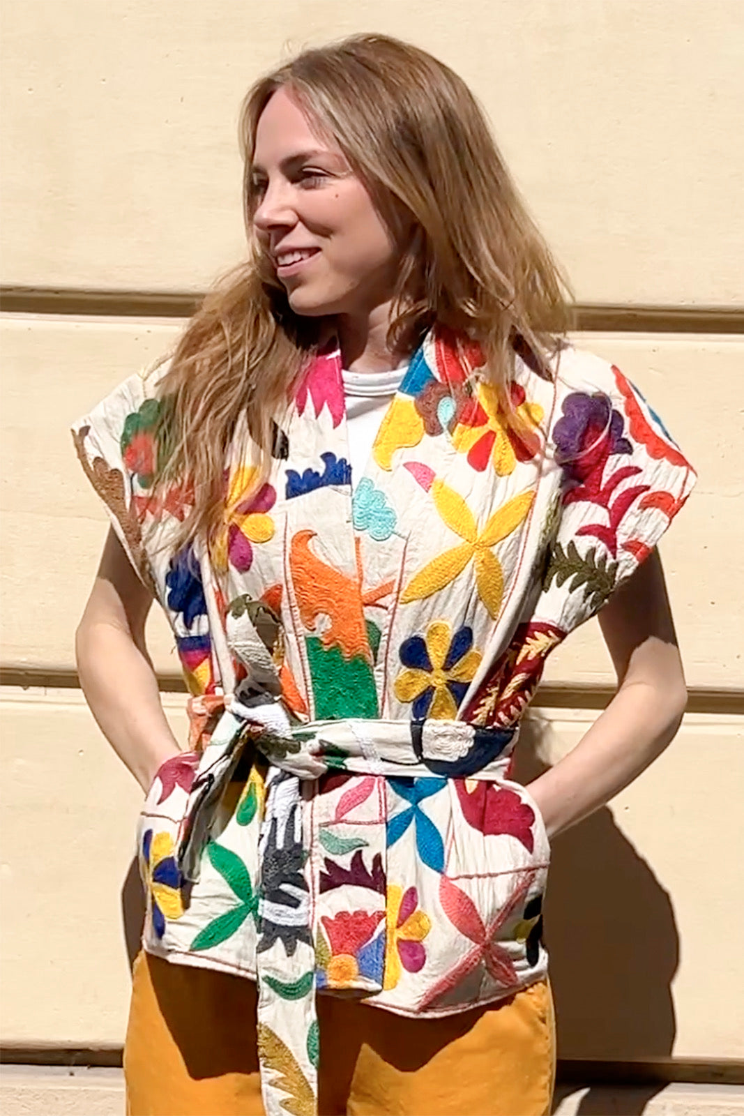 gilet daada suzani suzani