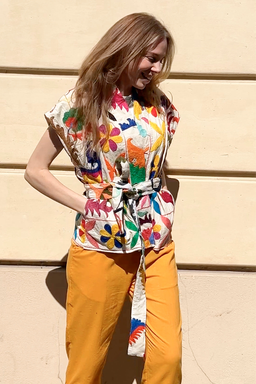 gilet daada suzani suzani