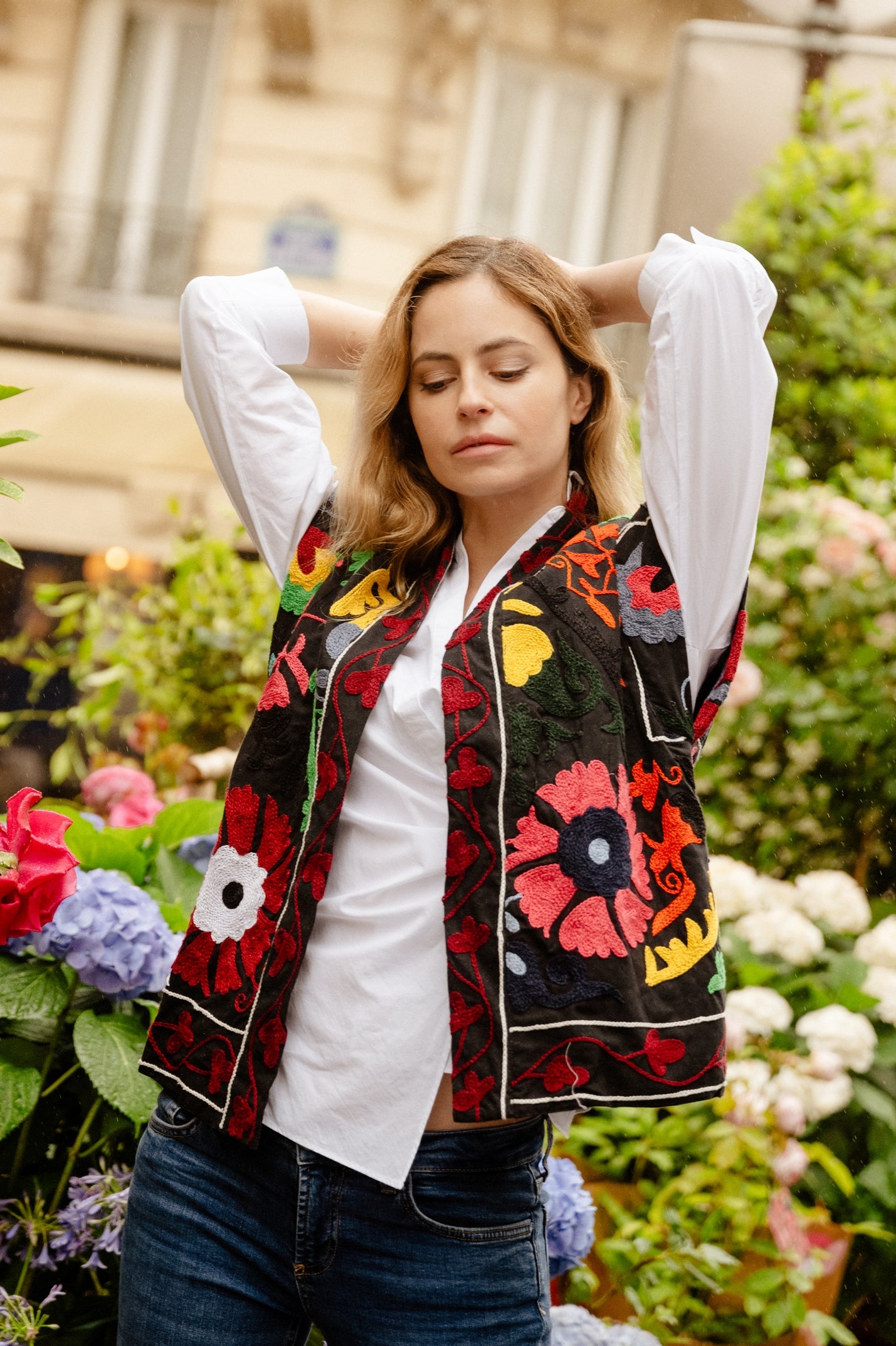 gilet daada suzani suzani