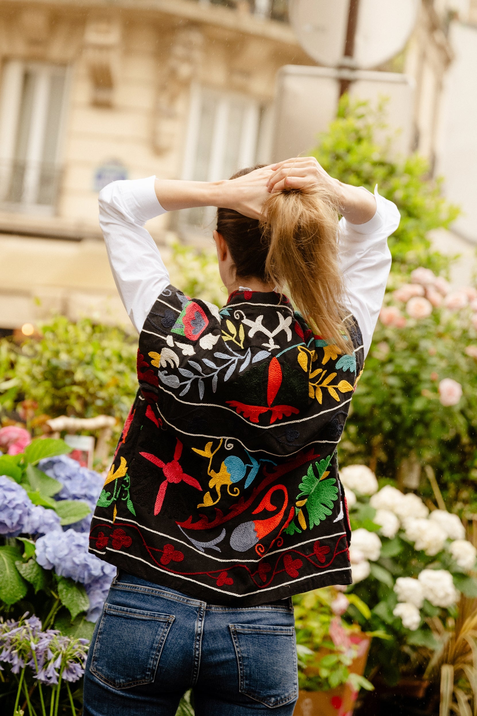 gilet daada suzani suzani