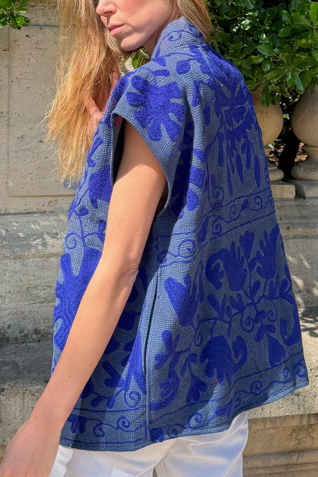 gilet kantha brode kantha