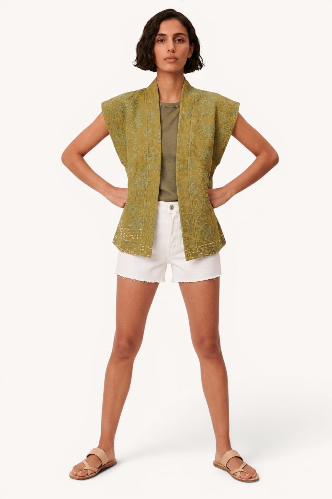 gilet kantha brode kantha