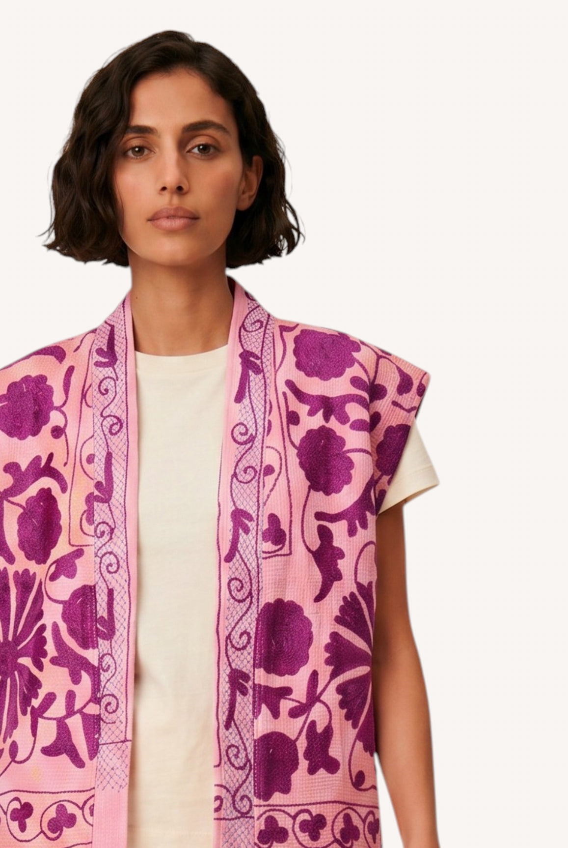 gilet kantha brode kantha