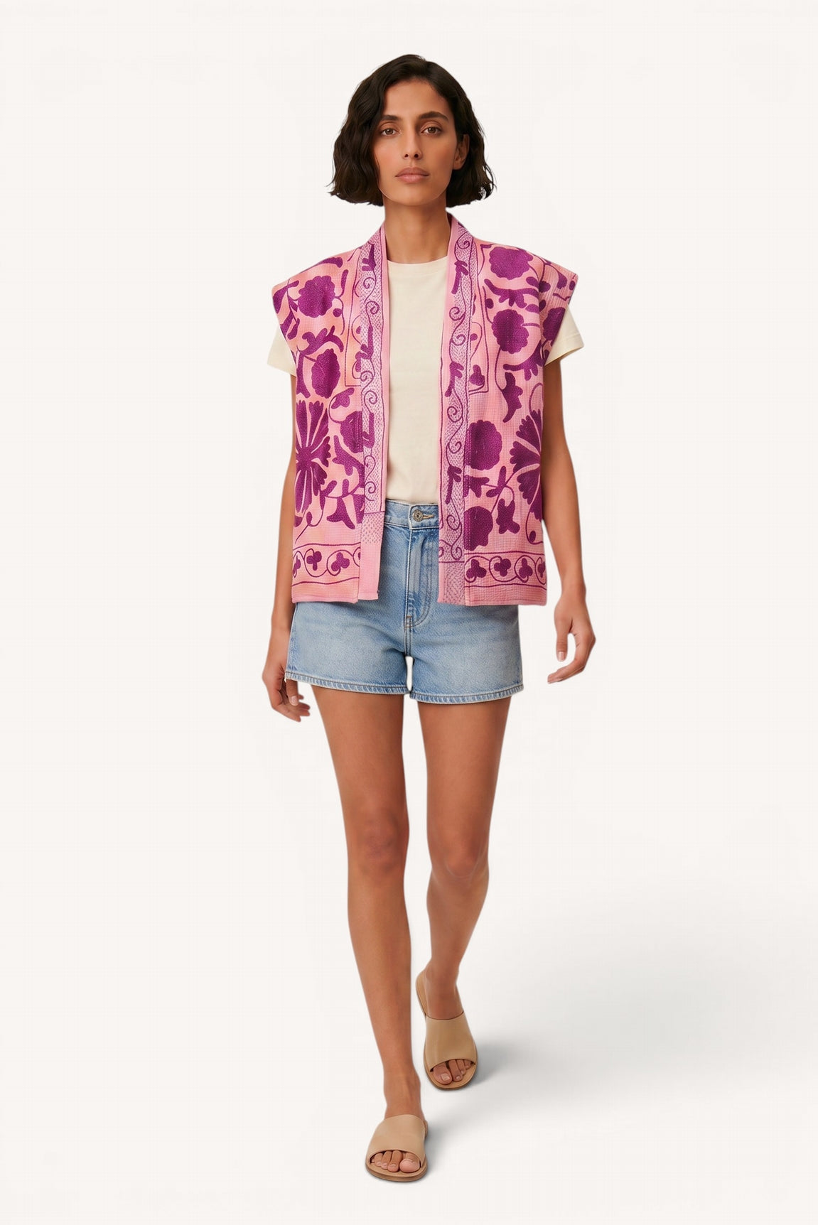 gilet kantha brode kantha