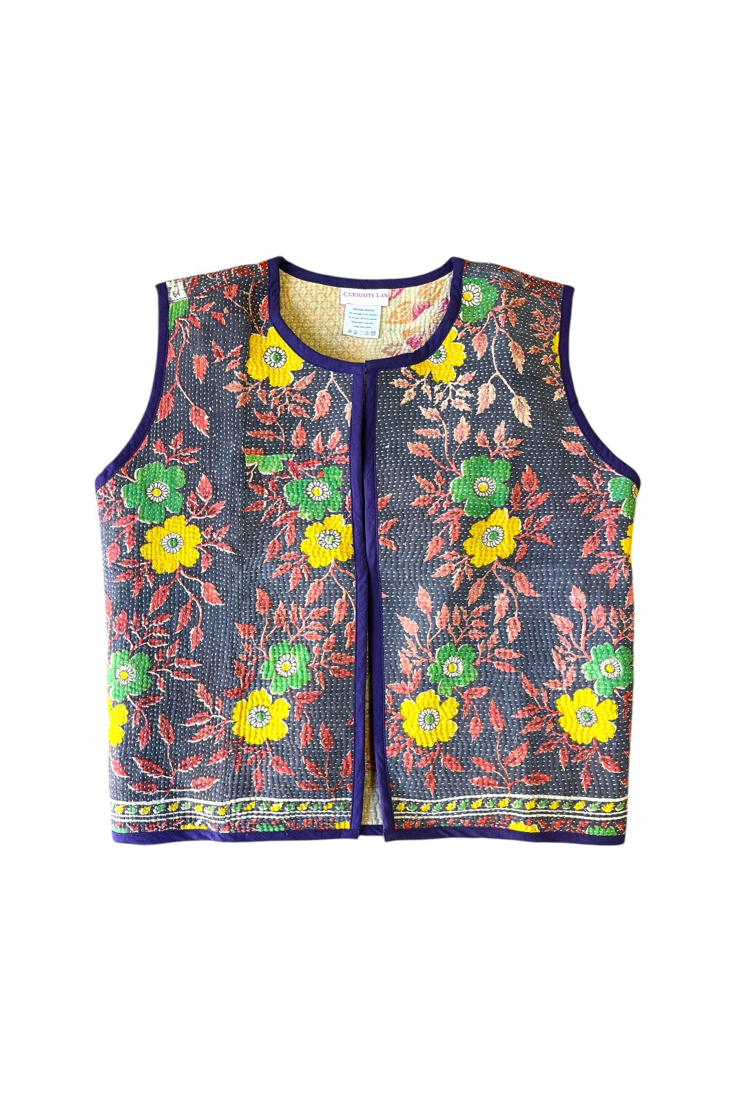 kartik research KANTHA WORK VEST サイズXL Kantha Vest
