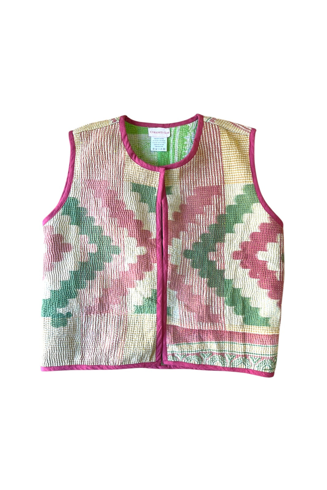 gilet reversible calcutta kantha