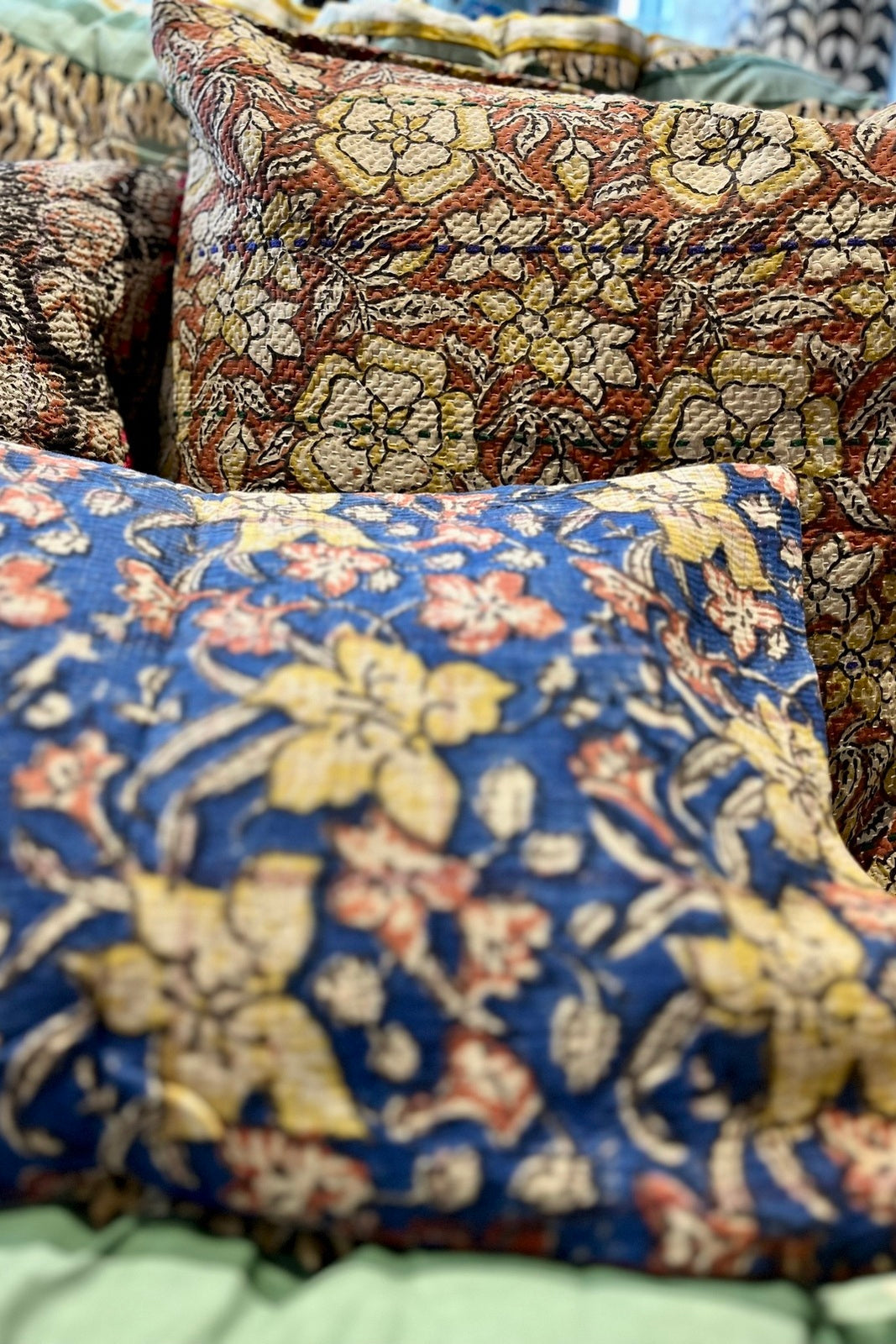 housse coussin kantha satkhira kantha