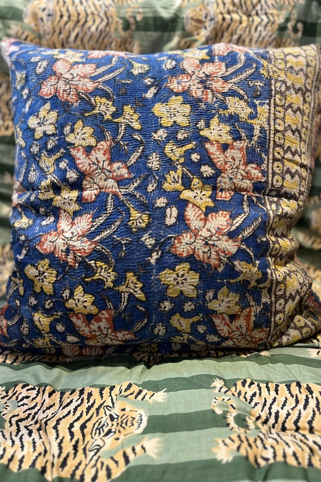 housse coussin kantha satkhira kantha
