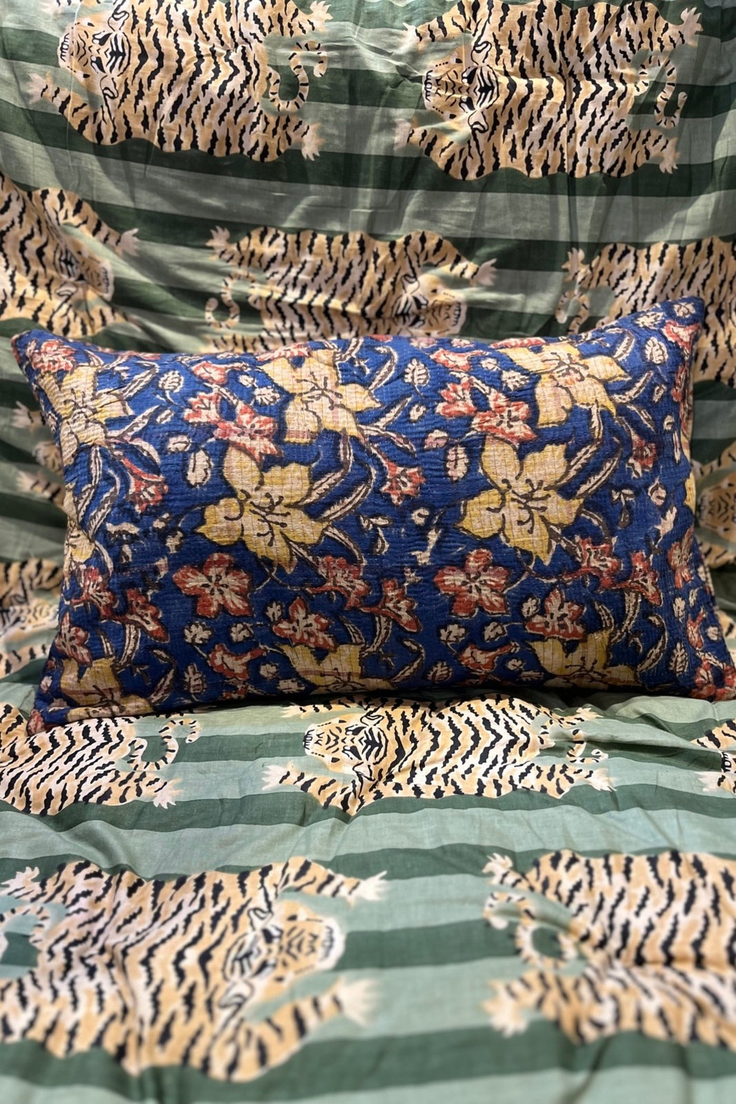 Housse de Coussin en Kantha Satkhira
