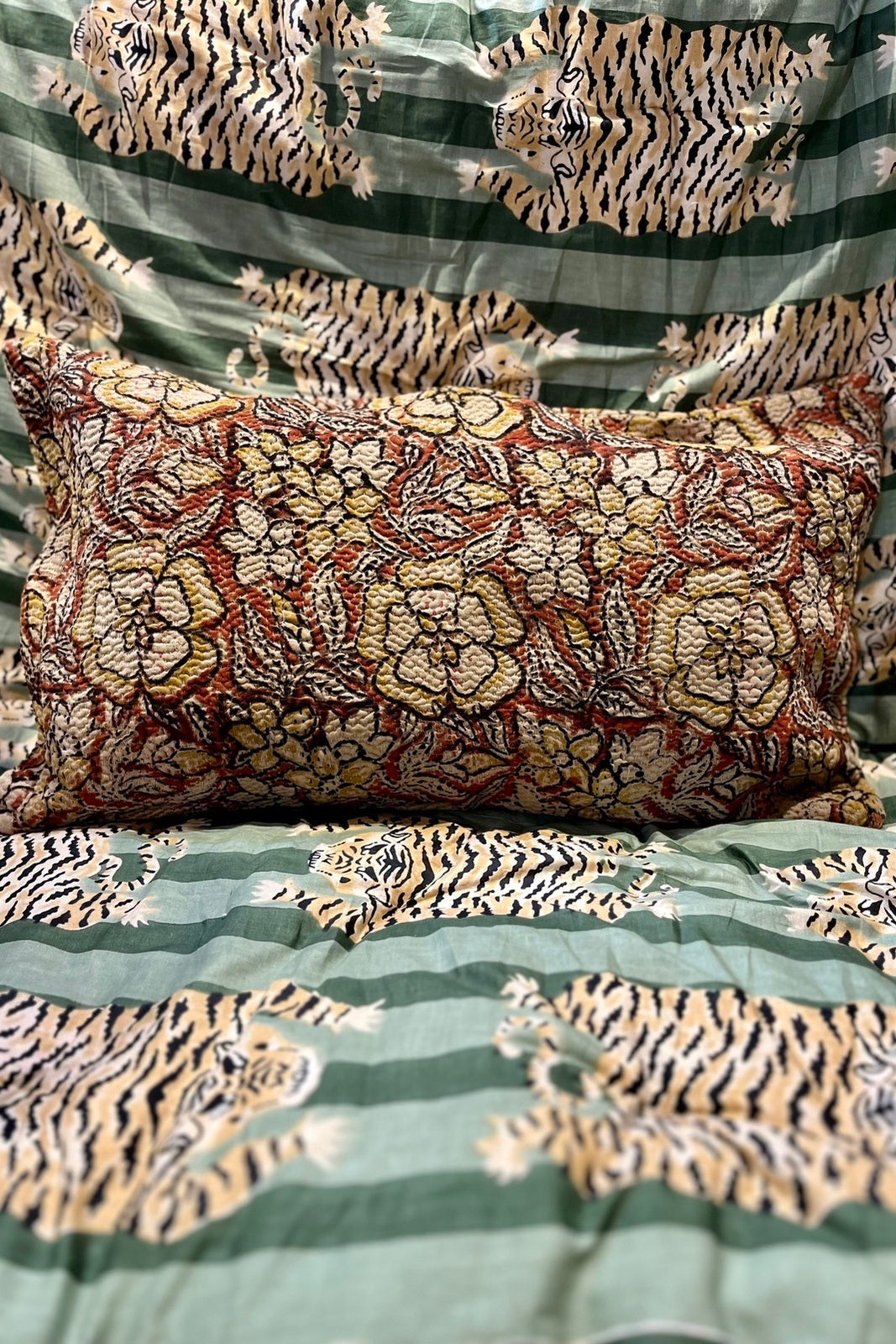 Housse de Coussin en Kantha Satkhira