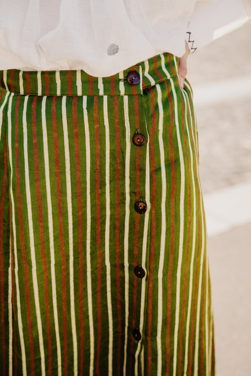 Jupe Mushroo STRIPES VERT