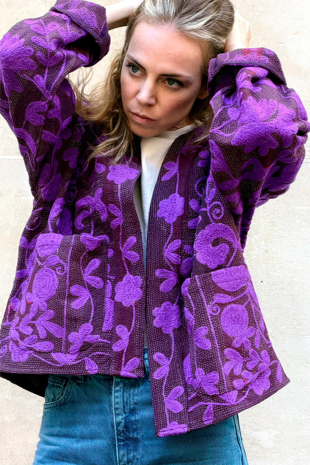 kimono kantha brode kantha
