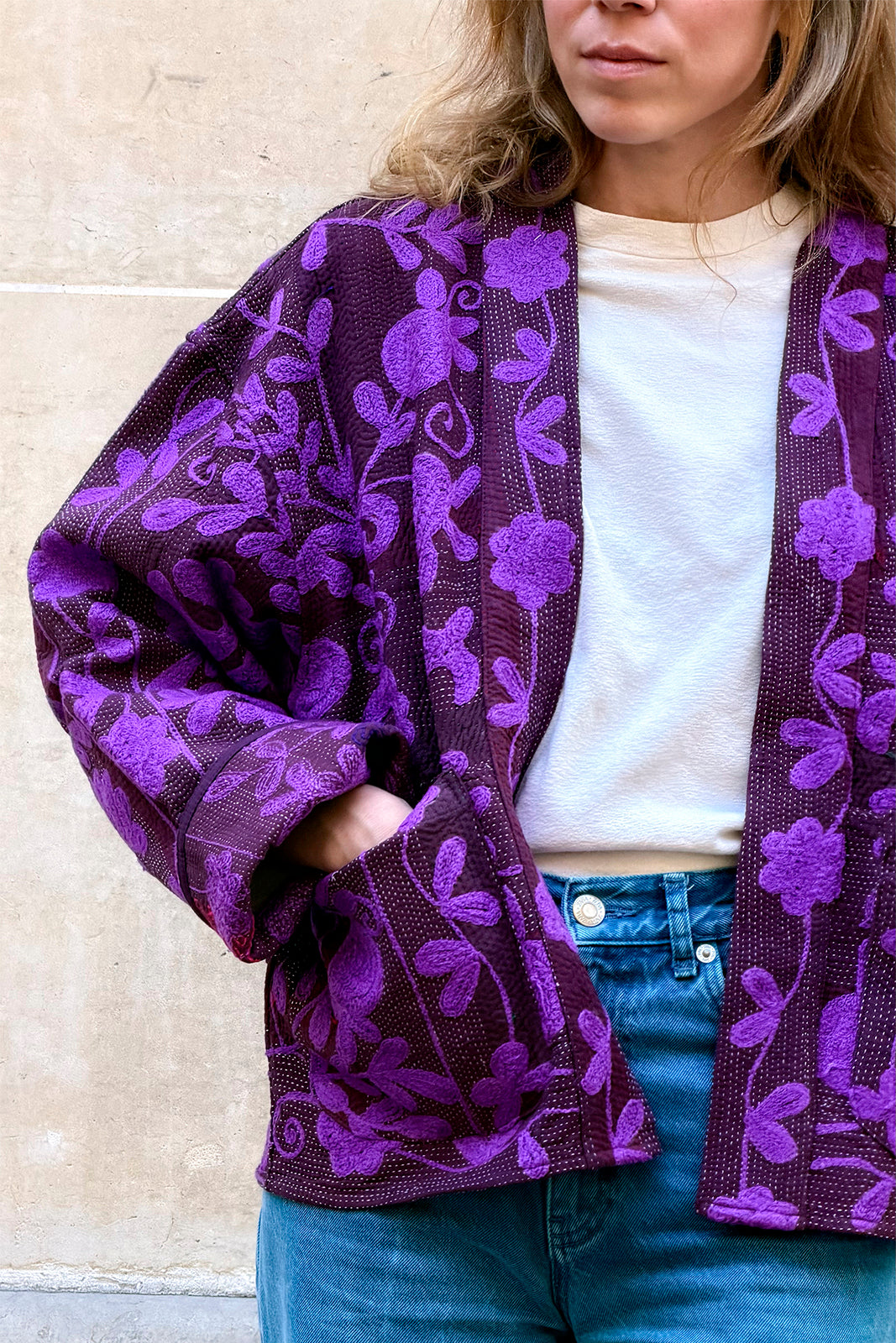 kimono kantha brode kantha