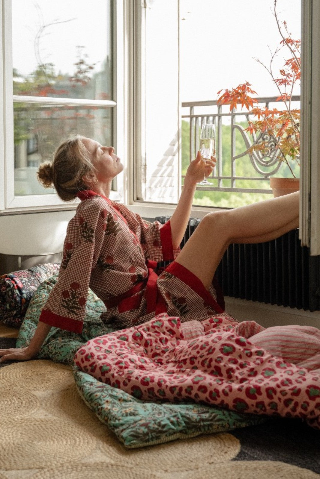 kimono long mandu coton indien