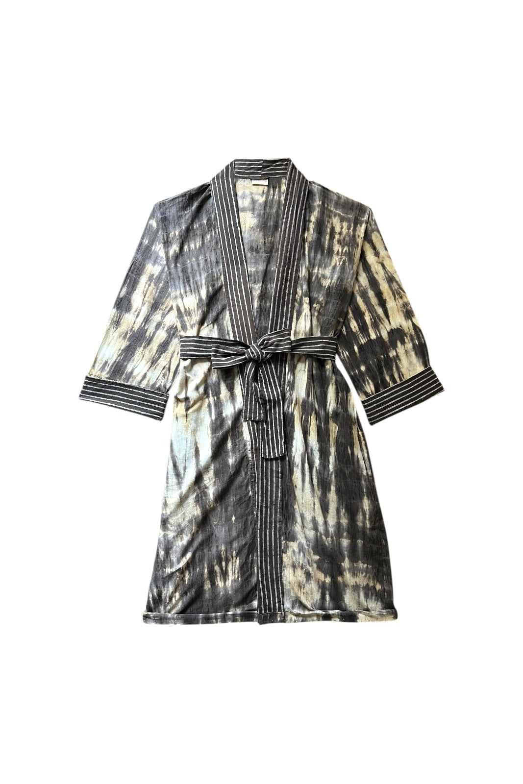 kimono long shibori coton indien