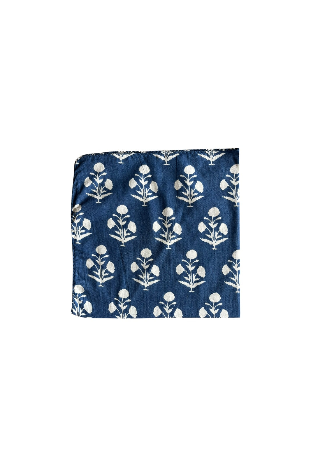 Lot de 4 serviettes de table FLEURETTE BLEU