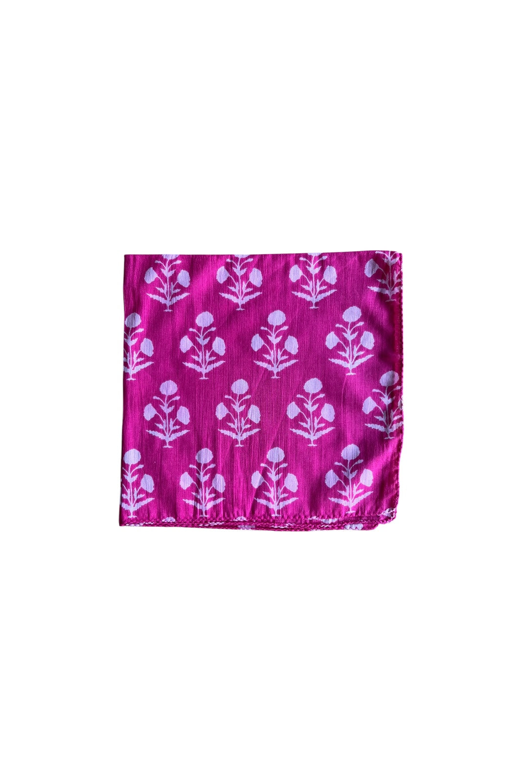 Lot de 4 serviettes de table FLEURETTE ROSE