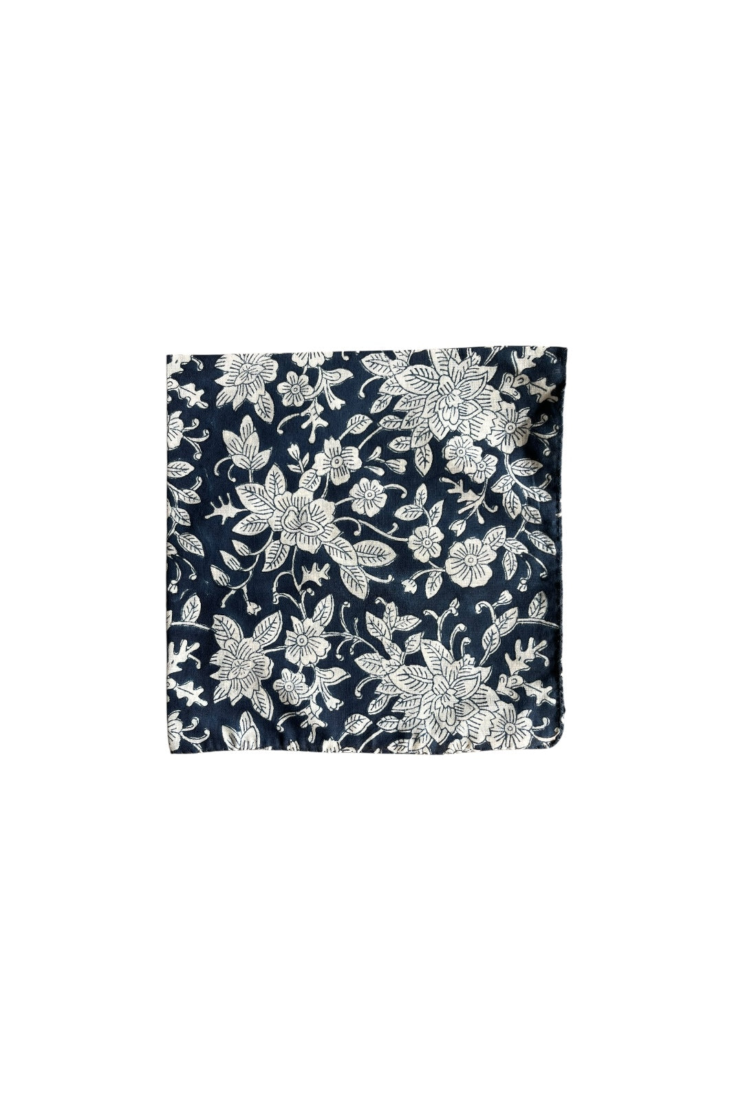 Lot de 4 serviettes de table HIBISCUS NAVY