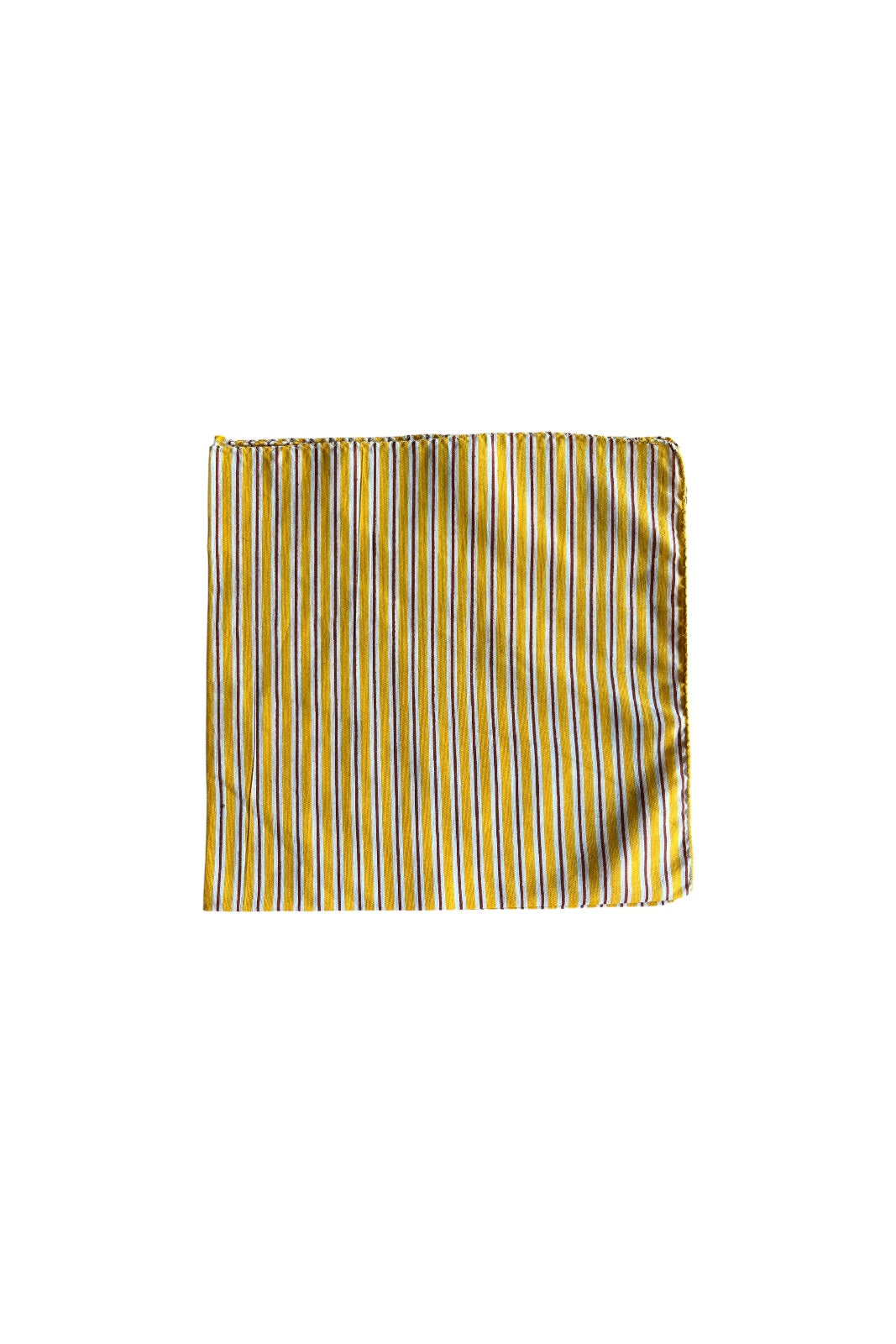Lot de 4 serviettes de table RAYURES JAUNE
