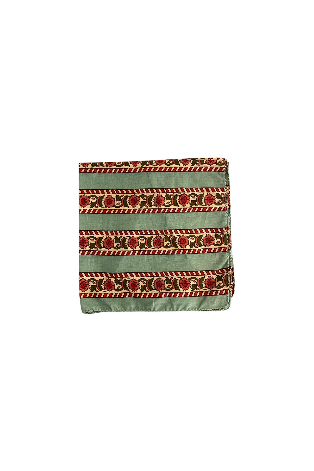 Lot de 4 serviettes de table ROSACE KAKI